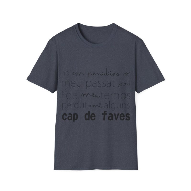 Camiseta Softstyle - Azul marino jaspeado - Camiseta «No em penedeixo»