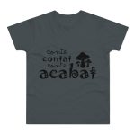 Camiseta hombre punto liso - Gris oscuro - Camiseta «Conte contat» Camiseta hombre punto liso - Gris oscuro - Camiseta «Conte contat»