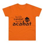 Camiseta hombre punto liso - Naranja - Camiseta «Conte contat» Camiseta hombre punto liso - Naranja - Camiseta «Conte contat»