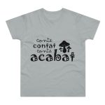 Camiseta hombre punto liso - Gris Pacifico - Camiseta «Conte contat» Camiseta hombre punto liso - Gris Pacifico - Camiseta «Conte contat»
