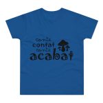 Camiseta hombre punto liso - Azul royal intenso - Camiseta «Conte contat» Camiseta hombre punto liso - Azul royal intenso - Camiseta «Conte contat»
