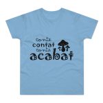 Camiseta hombre punto liso - Azul cielo - Camiseta «Conte contat» Camiseta hombre punto liso - Azul cielo - Camiseta «Conte contat»