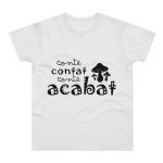 Camiseta hombre punto liso - Blanco - Camiseta «Conte contat» Camiseta hombre punto liso - Blanco - Camiseta «Conte contat»