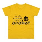 Camiseta hombre punto liso - Amarillo dorado - Camiseta «Conte contat» Camiseta hombre punto liso - Amarillo dorado - Camiseta «Conte contat»