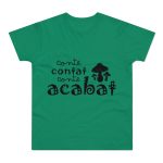 Camiseta hombre punto liso - Verde Kelly - Camiseta «Conte contat» Camiseta hombre punto liso - Verde Kelly - Camiseta «Conte contat»