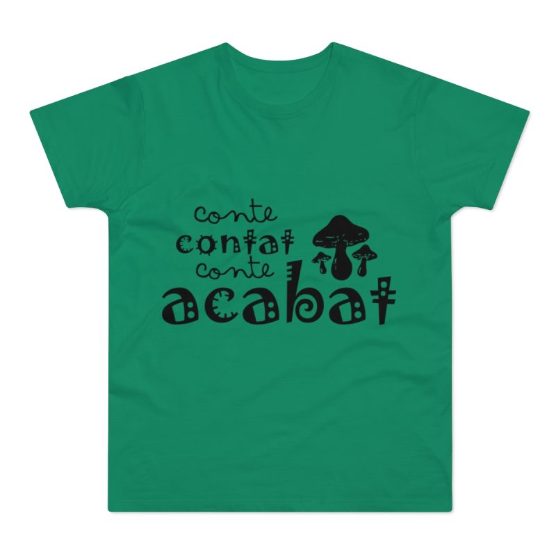 Camiseta hombre punto liso - Verde Kelly - Camiseta «Conte contat»