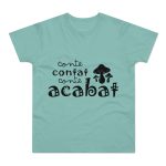 Camiseta hombre punto liso - Verde menta - Camiseta «Conte contat» Camiseta hombre punto liso - Verde menta - Camiseta «Conte contat»