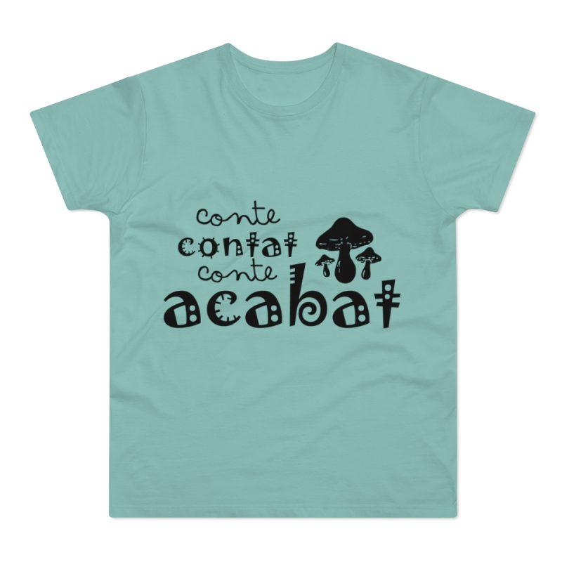 Camiseta hombre punto liso - Verde menta - Camiseta «Conte contat»