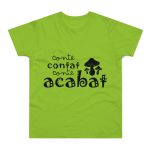 Camiseta hombre punto liso - Verde orquidea - Camiseta «Conte contat» Camiseta hombre punto liso - Verde orquidea - Camiseta «Conte contat»