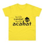Camiseta hombre punto liso - Amarillo solar - Camiseta «Conte contat» Camiseta hombre punto liso - Amarillo solar - Camiseta «Conte contat»