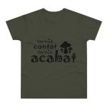 Camiseta hombre punto liso - Caqui urbano - Camiseta «Conte contat» Camiseta hombre punto liso - Caqui urbano - Camiseta «Conte contat»