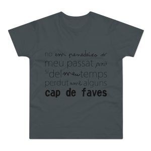 Camiseta hombre punto liso - Gris oscuro - Camiseta «No em penedeixo»