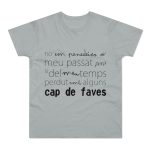 Camiseta hombre punto liso - Gris Pacifico - Camiseta «No em penedeixo» Camiseta hombre punto liso - Gris Pacifico - Camiseta «No em penedeixo»