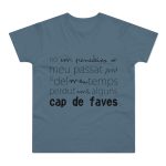 Camiseta hombre punto liso - Azul piedra - Camiseta «No em penedeixo» Camiseta hombre punto liso - Azul piedra - Camiseta «No em penedeixo»
