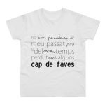 Camiseta hombre punto liso - Blanco - Camiseta «No em penedeixo» Camiseta hombre punto liso - Blanco - Camiseta «No em penedeixo»