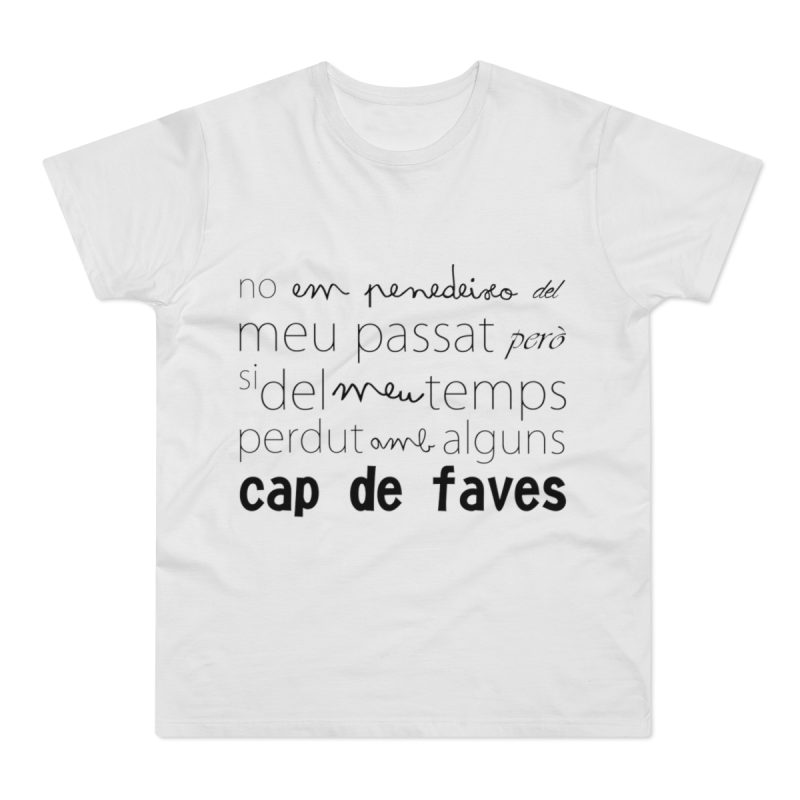 Camiseta hombre punto liso - Blanco - Camiseta «No em penedeixo»