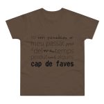 Camiseta hombre punto liso - Marron chocolate - Camiseta «No em penedeixo» Camiseta hombre punto liso - Marron chocolate - Camiseta «No em penedeixo»