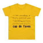 Camiseta hombre punto liso - Amarillo dorado - Camiseta «No em penedeixo» Camiseta hombre punto liso - Amarillo dorado - Camiseta «No em penedeixo»