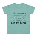 Camiseta hombre punto liso - Verde menta - Camiseta «No em penedeixo» Camiseta hombre punto liso - Verde menta - Camiseta «No em penedeixo»
