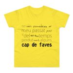 Camiseta hombre punto liso - Amarillo solar - Camiseta «No em penedeixo» Camiseta hombre punto liso - Amarillo solar - Camiseta «No em penedeixo»
