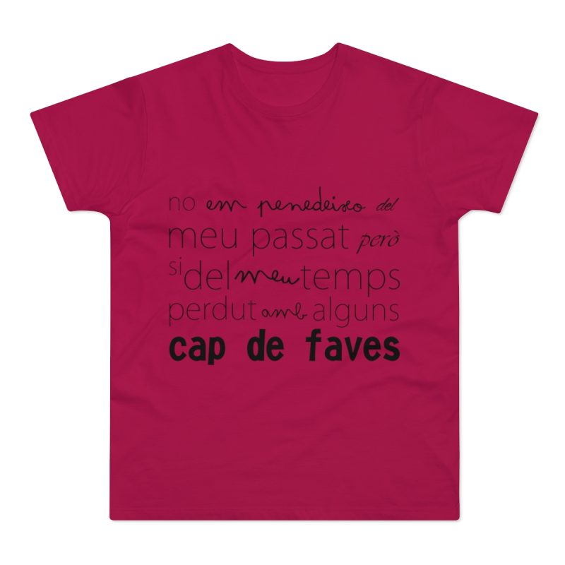 Camiseta hombre punto liso - Sorbete - Camiseta «No em penedeixo»