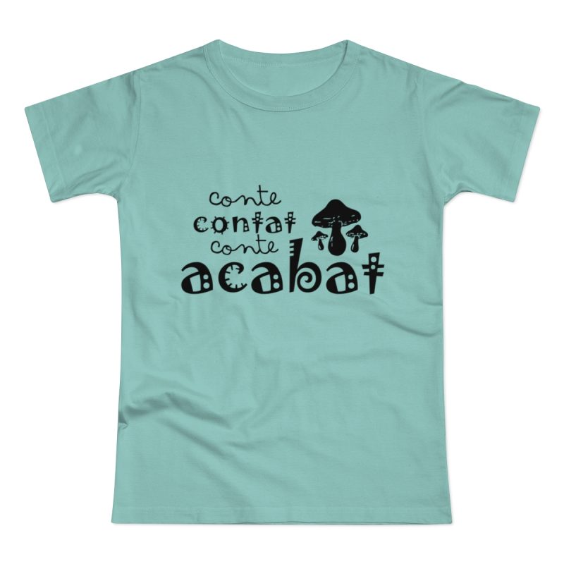 Camiseta mujer punto liso - Verde menta - Camiseta «Conte contat»