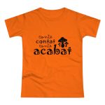 Camiseta mujer punto liso - Naranja - Camiseta «Conte contat» Camiseta mujer punto liso - Naranja - Camiseta «Conte contat»