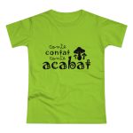 Camiseta mujer punto liso - Verde orquidea - Camiseta «Conte contat» Camiseta mujer punto liso - Verde orquidea - Camiseta «Conte contat»