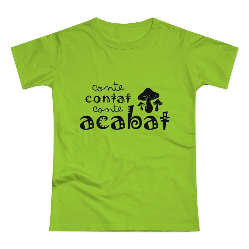 Camiseta mujer punto liso - Verde orquidea - Camiseta «Conte contat»