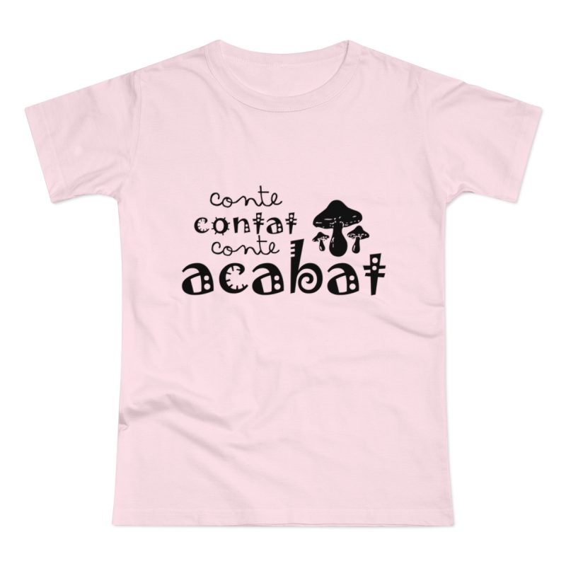 Camiseta mujer punto liso - Rosa orquidea - Camiseta «Conte contat»