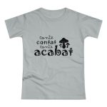Camiseta mujer punto liso - Gris Pacifico - Camiseta «Conte contat» Camiseta mujer punto liso - Gris Pacifico - Camiseta «Conte contat»
