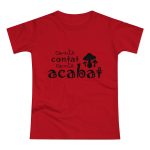 Camiseta mujer punto liso - Rojo - Camiseta «Conte contat» Camiseta mujer punto liso - Rojo - Camiseta «Conte contat»