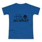 Camiseta mujer punto liso - Azul royal intenso - Camiseta «Conte contat» Camiseta mujer punto liso - Azul royal intenso - Camiseta «Conte contat»