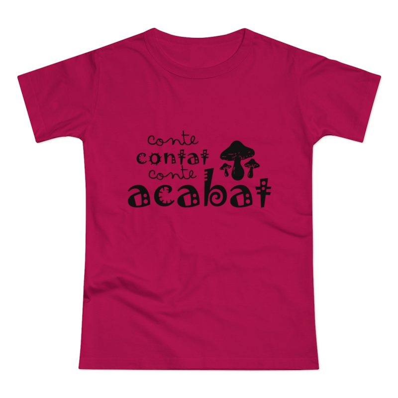 Camiseta mujer punto liso - Sorbete - Camiseta «Conte contat»