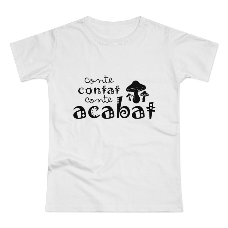 Camiseta mujer punto liso - Blanco - Camiseta «Conte contat»
