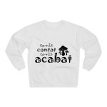 Sudadera cuello redondo premium - Blanco - Camiseta «Conte contat» Sudadera cuello redondo premium - Blanco - Camiseta «Conte contat»