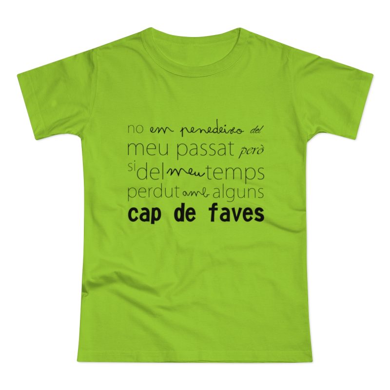 Camiseta mujer punto liso - Verde orquidea - Camiseta «No em penedeixo»