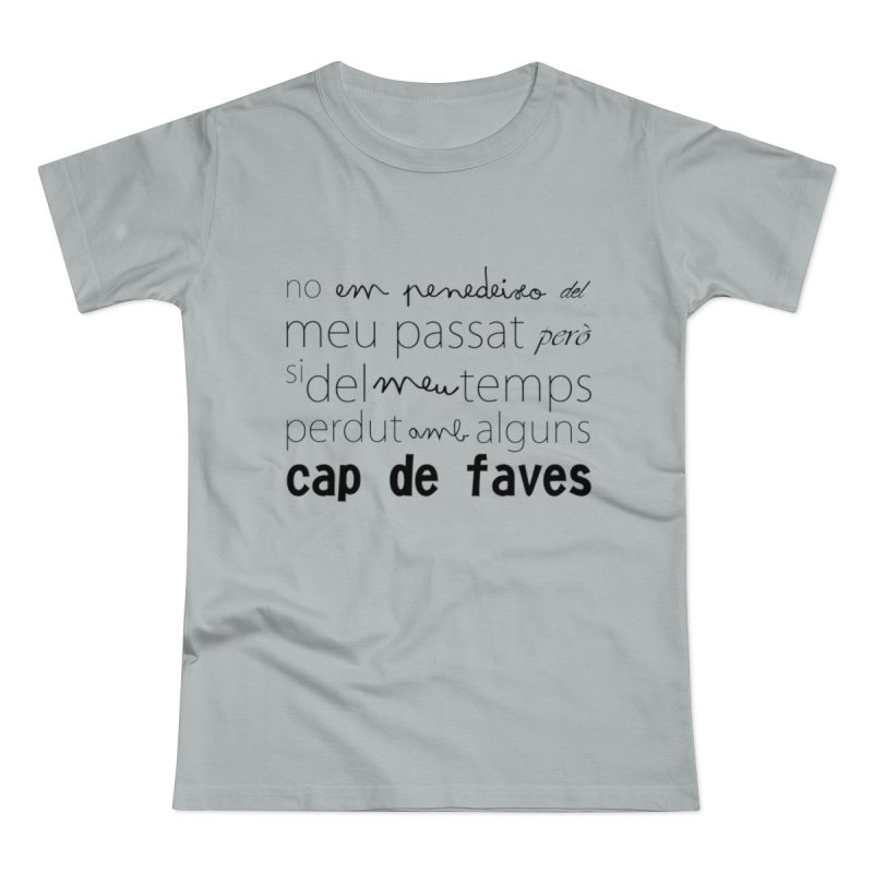 Camiseta mujer punto liso - Gris Pacifico - Camiseta «No em penedeixo»