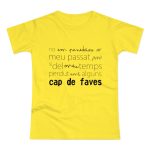 Camiseta mujer punto liso - Amarillo solar - Camiseta «No em penedeixo» Camiseta mujer punto liso - Amarillo solar - Camiseta «No em penedeixo»