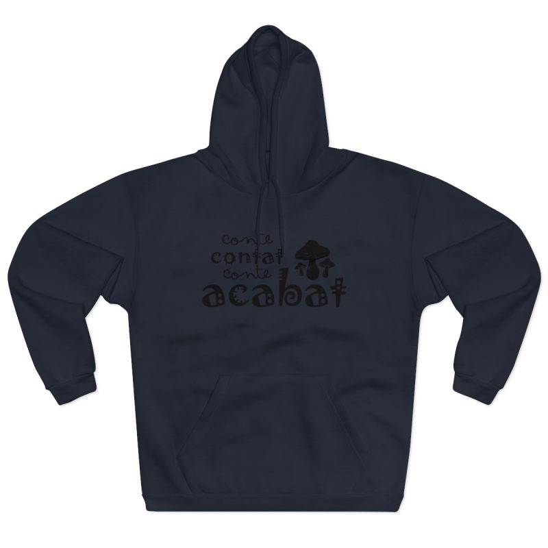Sudadera con capucha cerrada - Azul marino - Camiseta «Conte contat»