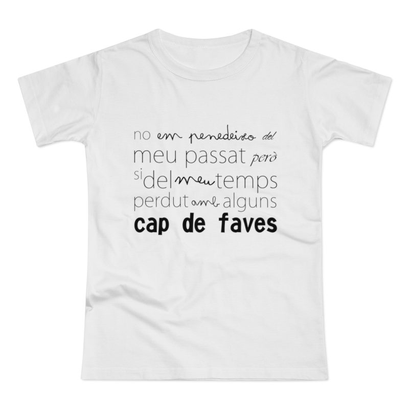 Camiseta mujer punto liso - Blanco - Camiseta «No em penedeixo»
