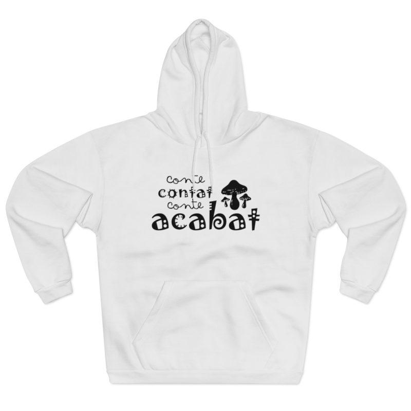 Sudadera con capucha cerrada - Blanco - Camiseta «Conte contat»