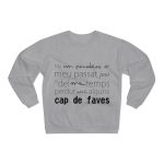 Sudadera cuello redondo premium - Gris jaspeado claro - Camiseta «No em penedeixo»