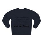 Sudadera cuello redondo premium - Azul marino - Camiseta «No em penedeixo»