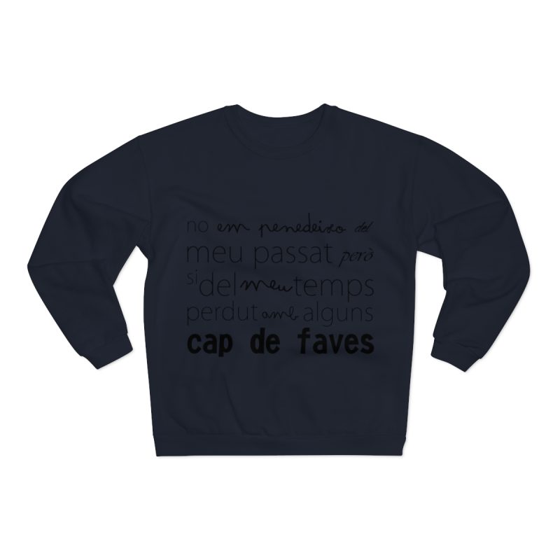 Sudadera cuello redondo premium - Azul marino - Camiseta «No em penedeixo»