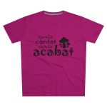 Camiseta hombre corte moderno - Rosa oscuro - Camiseta «Conte contat»