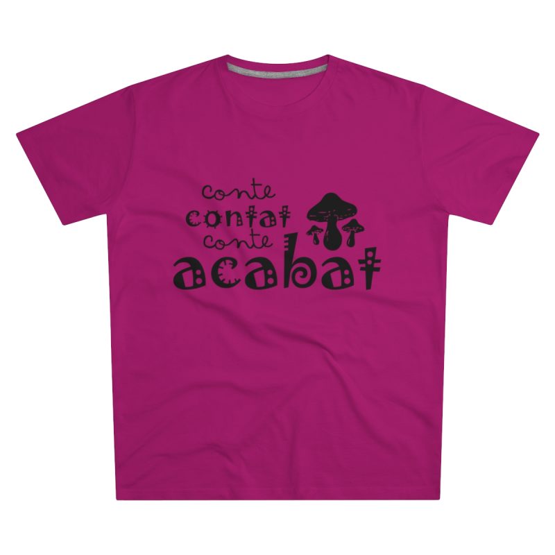 Camiseta hombre corte moderno - Rosa oscuro - Camiseta «Conte contat»