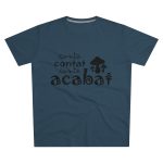Camiseta hombre corte moderno - Azul vaquero - Camiseta «Conte contat»