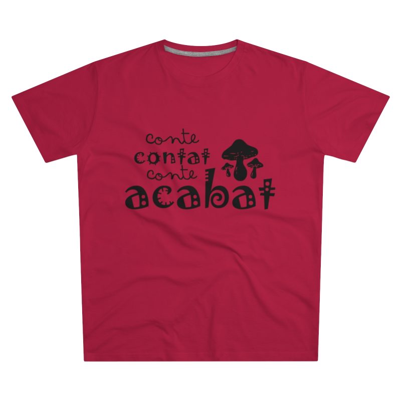Camiseta hombre corte moderno - Rojo - Camiseta «Conte contat»