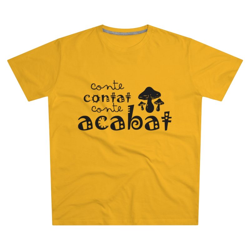 Camiseta hombre corte moderno - Amarillo girasol - Camiseta «Conte contat»